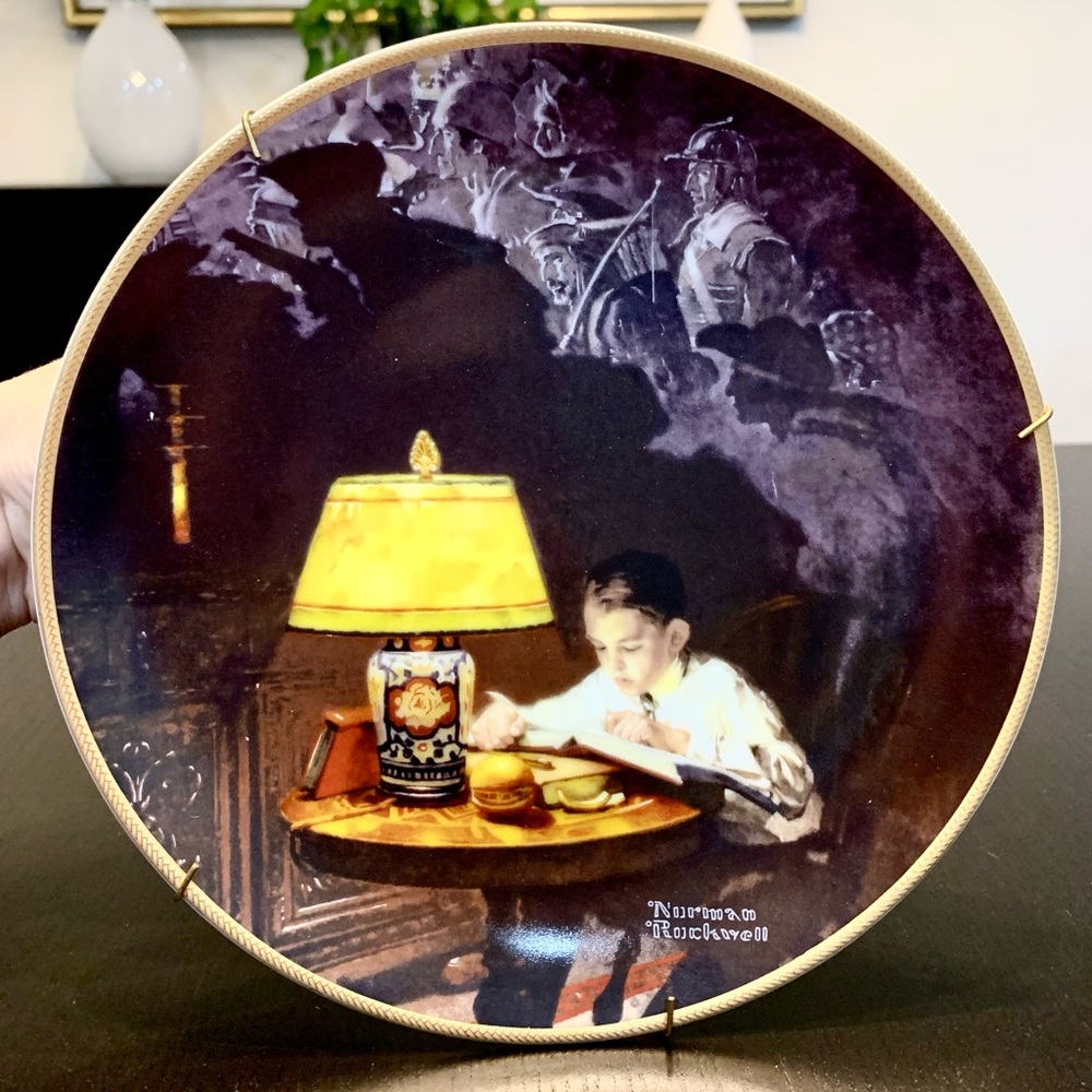 Norman Rockwell Paths Of Glory 1991 plate
